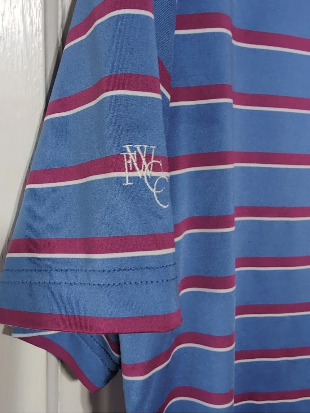 RLX Ralph Lauren Golf Polo Shirt Striped Luxury Preppy Mens M(1559)E